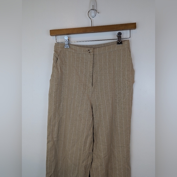 NWT Skies are Blue Linen Blend Wide Leg Trousers, Sz S - Picture 5 of 9